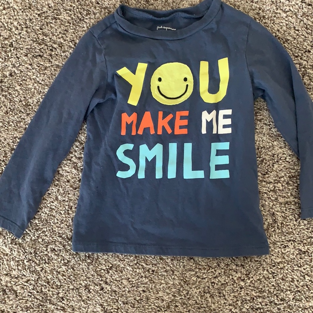 Boys First Impression “You Make Me Smile” suzy 4T long sleeved T